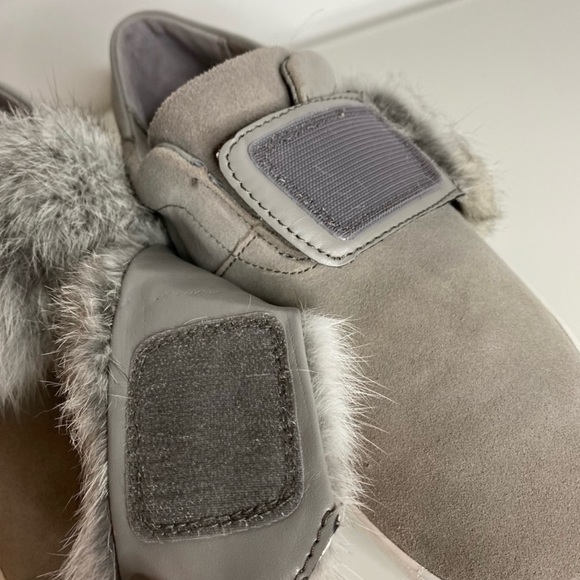 MICHAEL KORS Grey Fur Slip On Sneakers Size US 9.5 - Picture 7 of 9